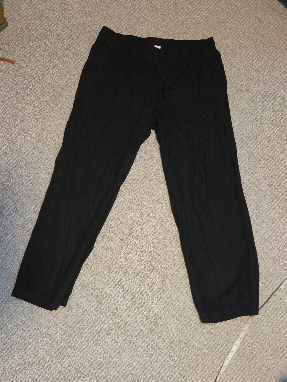 Women's Black Casual Drawstring Pants